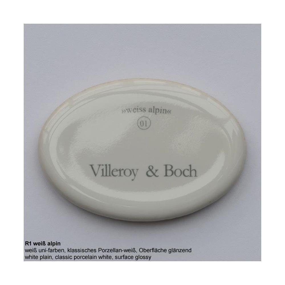 (glänzend) & Villeroy Boch Classicline & 100/51 Küchenspüle Einbauspüle rechts, Subway Becken Villeroy Weiß 60 R1 cm Boch alpin