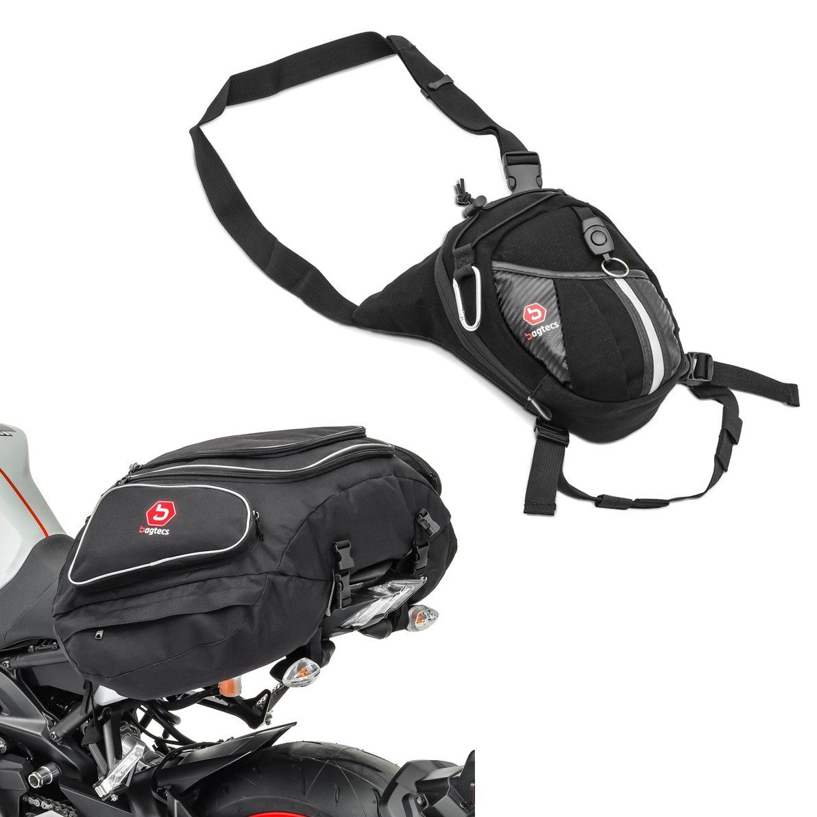 Reisetasche Set Hecktasche + Beintasche S1