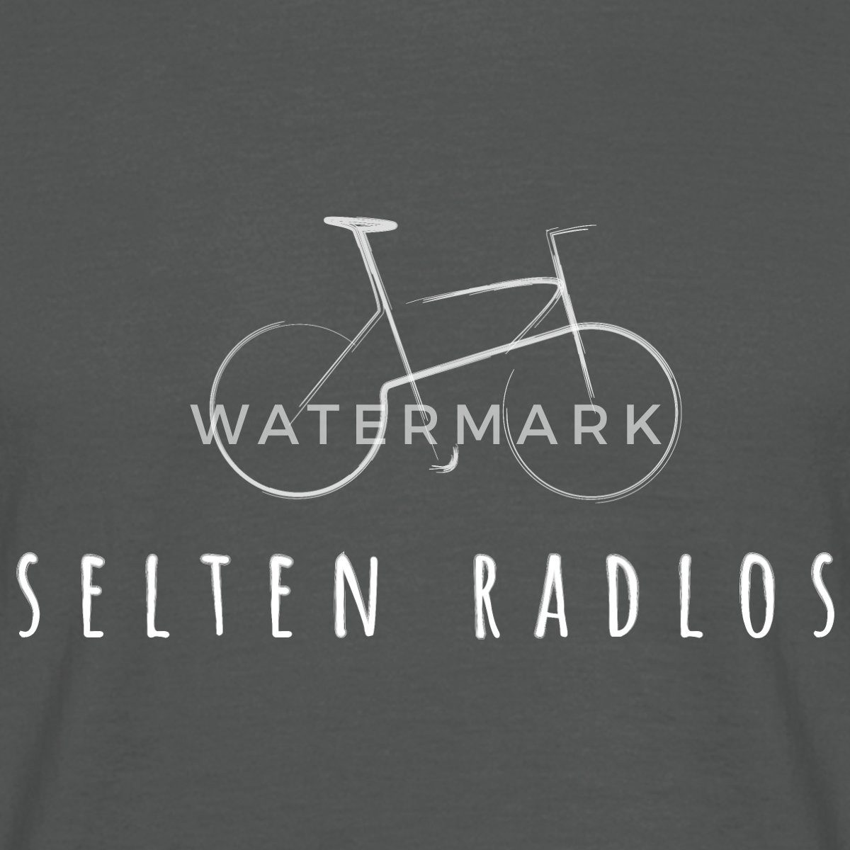Spreadshirt T-Shirt Fahrrad Geschenk Selten Radlos günstig online kaufen