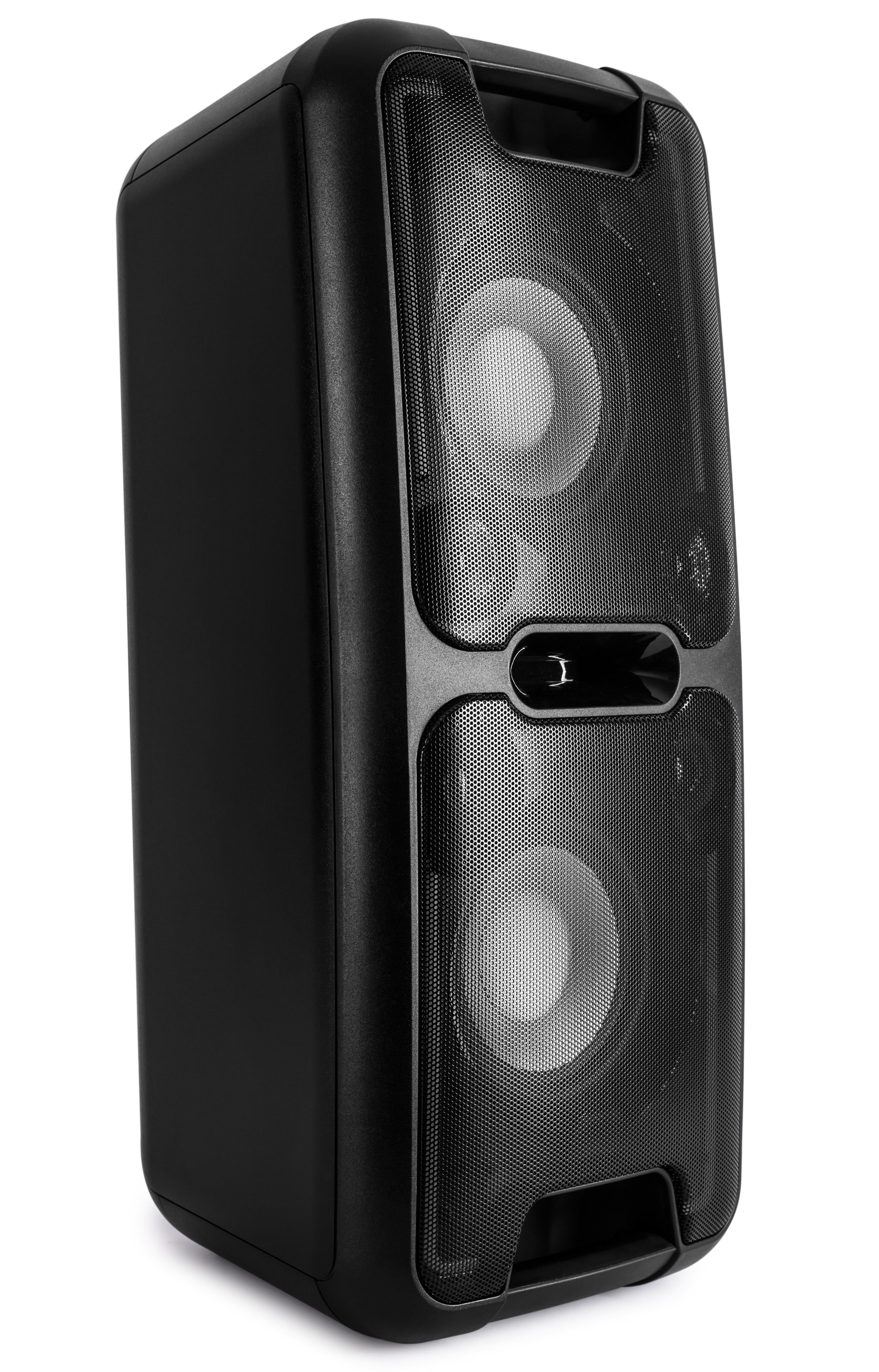 Reflexion PS08BT Party-Lautsprecher mobiler Lautsprecher 480 Watt) AUX, Party (Bluetooth, und W, 480 Lichteffekten mit Mikrofon, USB, Akku (Bluetooth