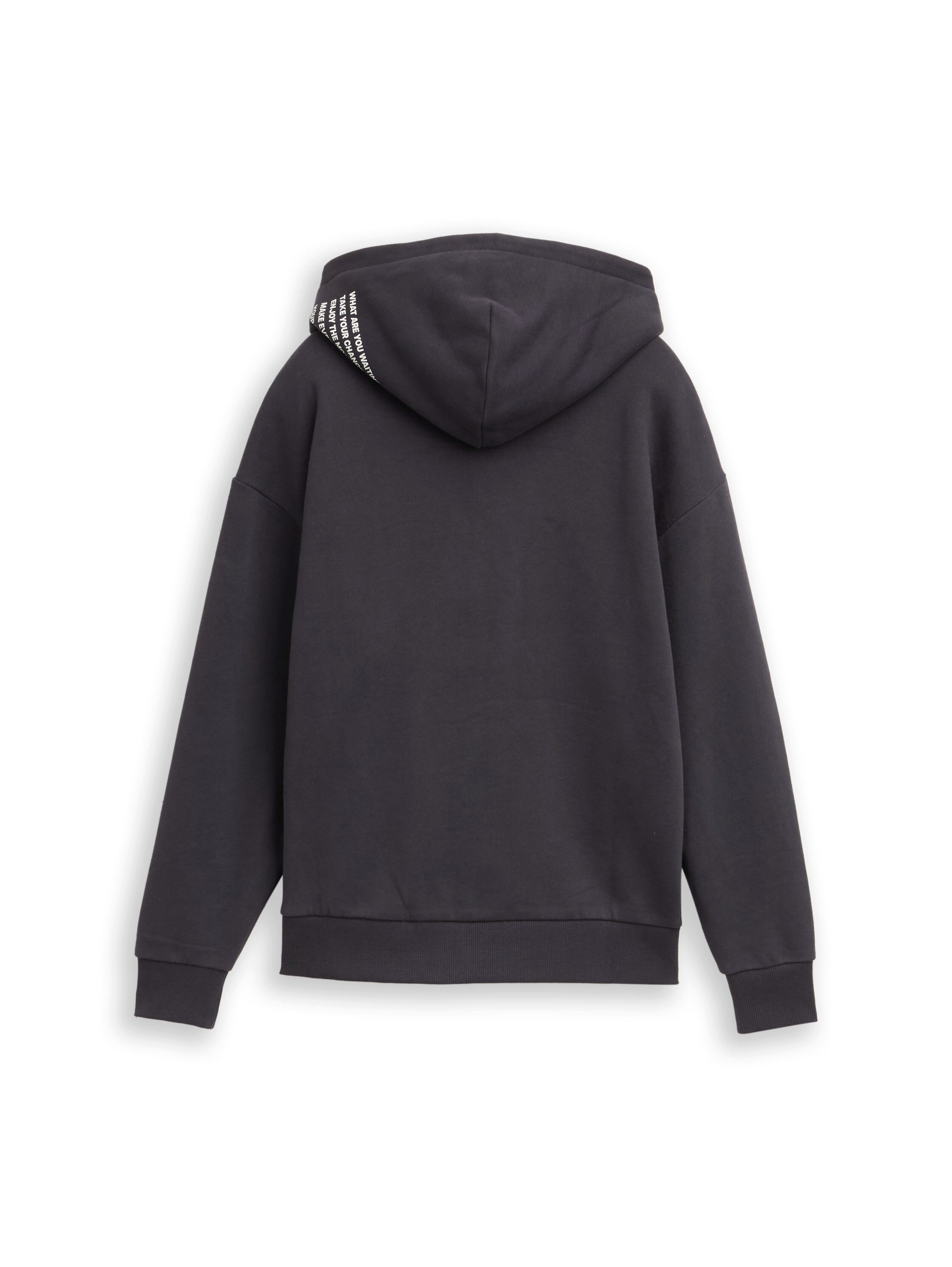 TOM TAILOR Sweatshirt mit Schriftzug auf Kapuze