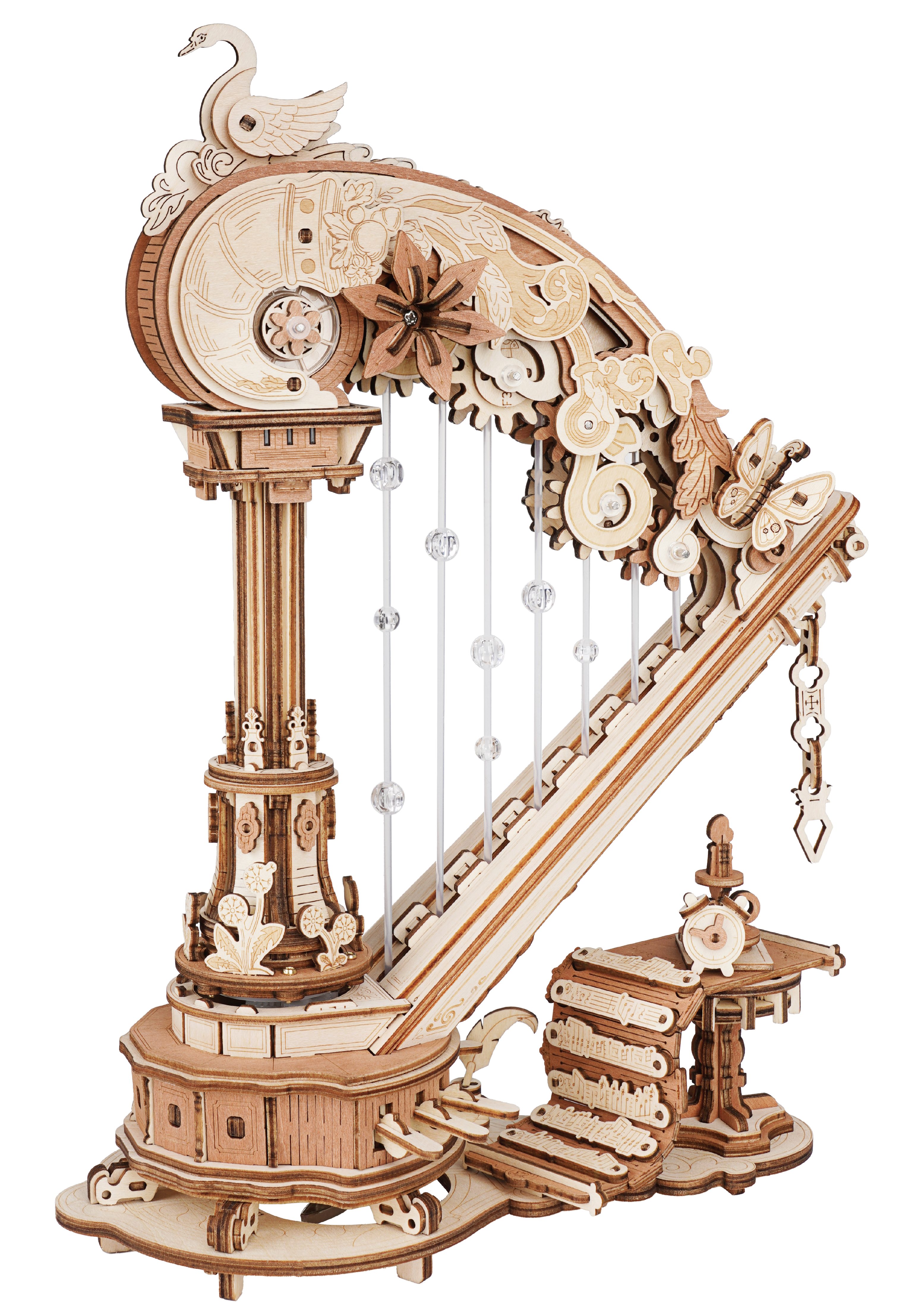 ROKR 3D-Puzzle Magic Harp, DIY Puzzle, Magische Harfe, 350 Puzzleteile