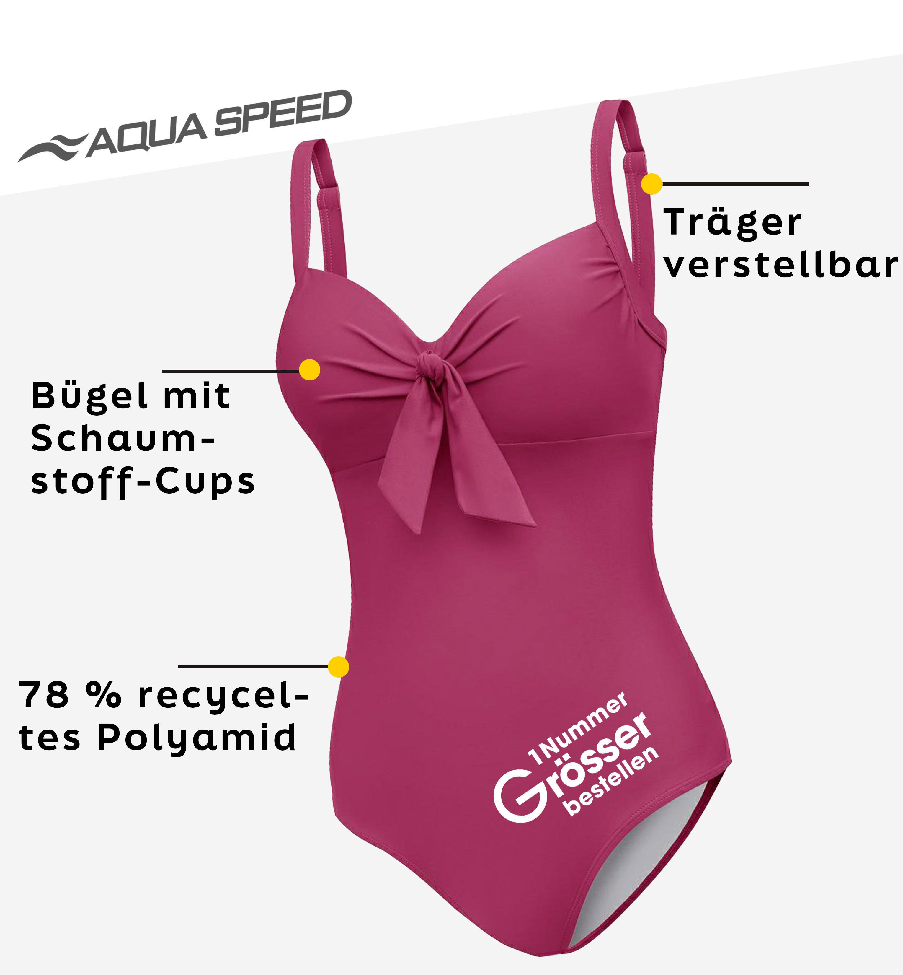 Aqua Speed Badeanzug ELENA Badeanzug für SchwimmerInnen - sportlich & jugen günstig online kaufen