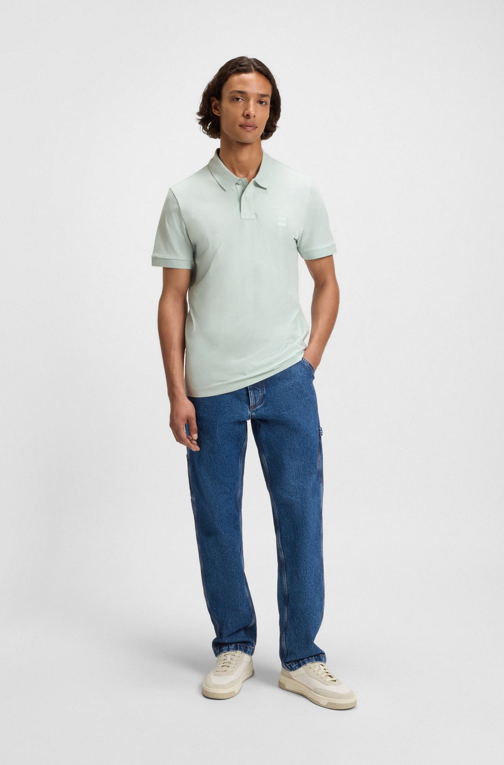 BOSS ORANGE Poloshirt Passenger Regular Fit Classic Stretch Pique Polo, pflegeleicht, Baumwolle mit Elasthan