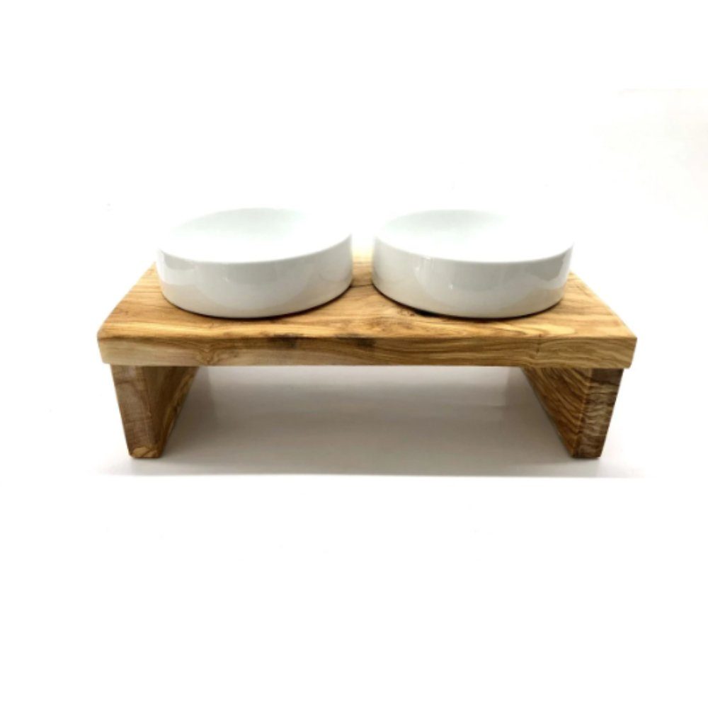Futternapf Futter- und Fress-Station DANDY PLUS mit 2 Porzellanschalen