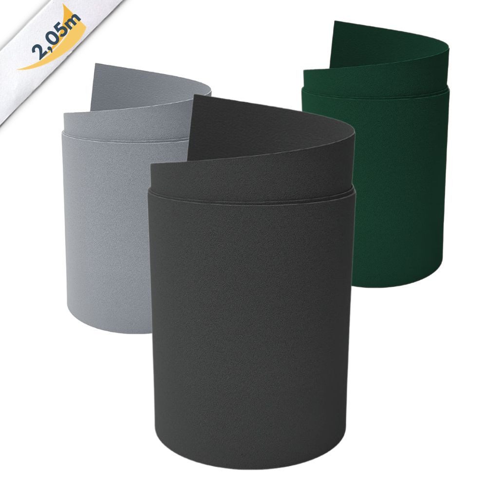 zaunzu Sichtschutzstreifen Premium Maxi für Doppelstabmatten 24cm hoch Anthrazit 2,05m, (1x Einzelstreifen, 24cm hoch, UV-beständiger Sichtschutz), Für den Eins – Bild 5 von 5