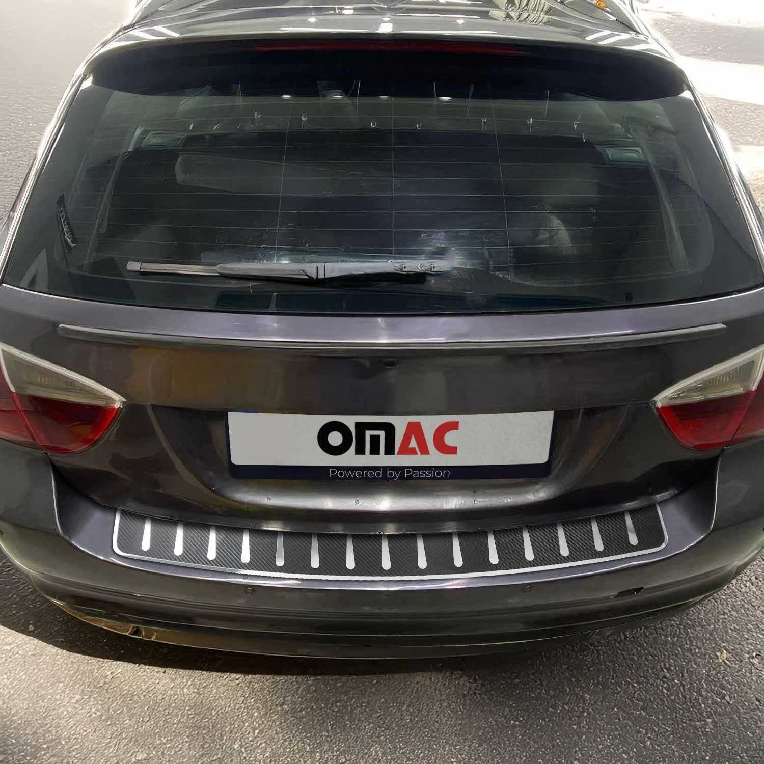 OMAC Ladekantenschutz Für BMW 3er E91 Touring 2004-2012 Edelstahl Schutzleisten & Folien, Zubehör für BMW 3er E91 Touring 2004-2012, Langlebig,Einfache Reinigung,Einfache Installation,Rostbeständig