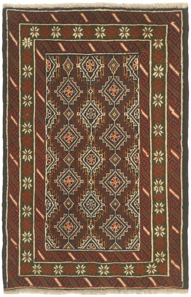 Orientteppich Belutsch 85x123 Handgeknüpfter Orientteppich / Perserteppich, Nain Trading, rechteckig, Höhe: 6 mm