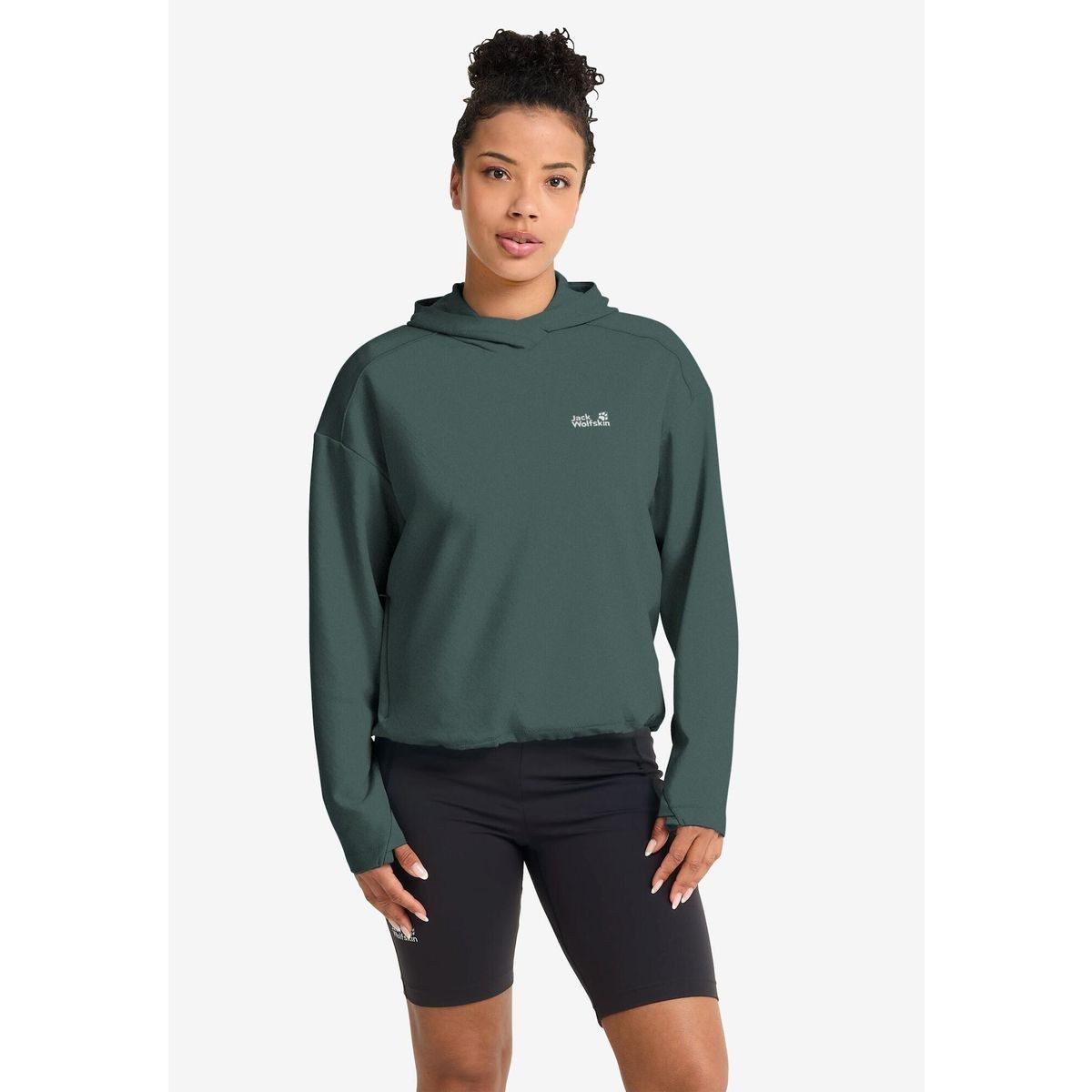 Jack Wolfskin Sweatshirt Astrotrail Hoody W Lässiger Damen-Hoody für Wanderungen mit schnelltrocknender