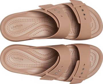 Crocs Brooklyn Low Wedge Pantolette, Plateau, Sommerschuh, Schlappen mit Schnallenverschluss