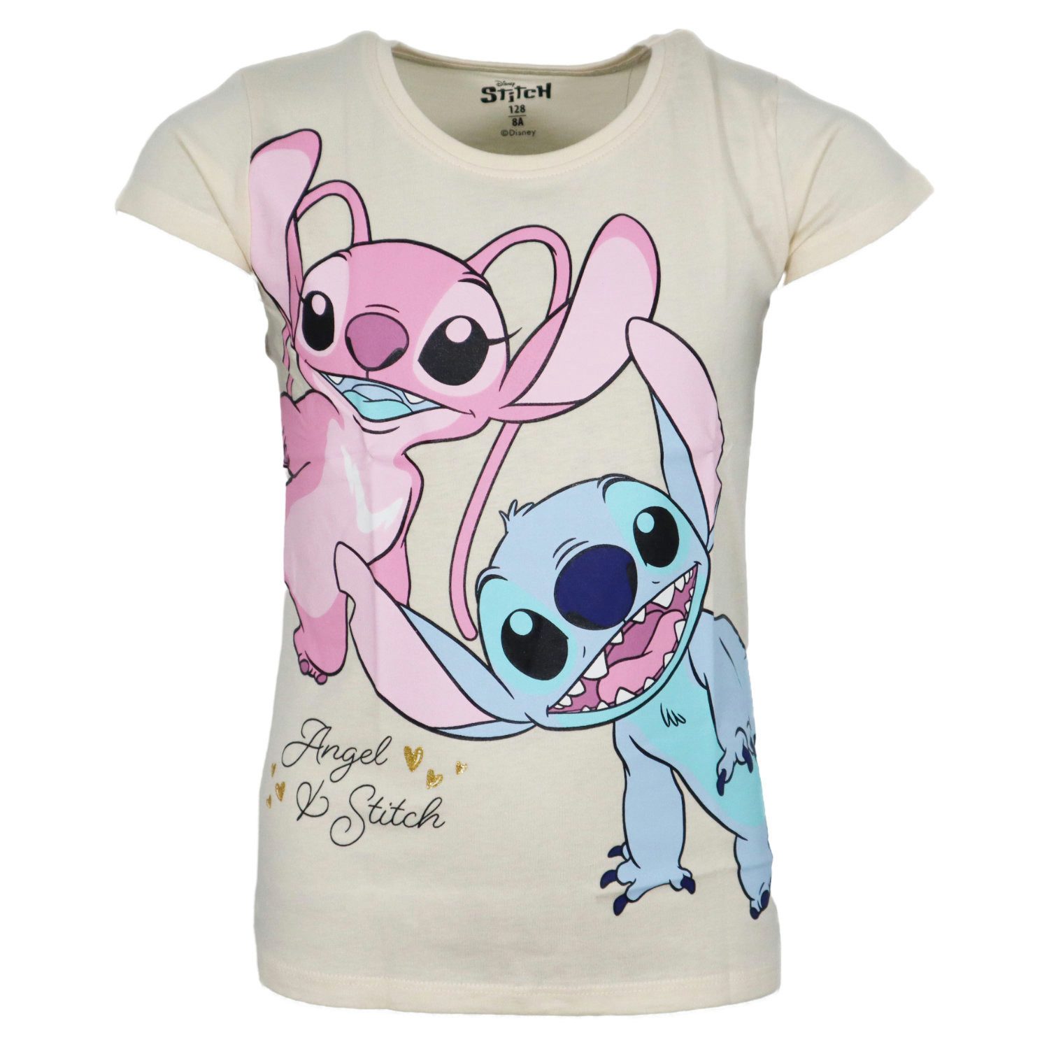 Print-Shirt Disney Lilo und Stitch Angel Kinder kurzarm T-Shirt Shirt