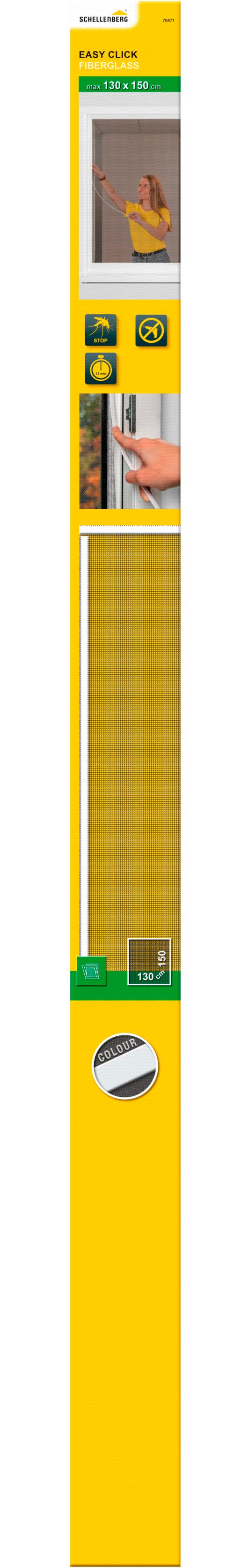 SCHELLENBERG Insektenschutz-Fensterrahmen Easy Click mit Fiberglasgewebe oh günstig online kaufen