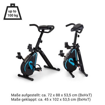 Capital Sports Heimtrainer Azura Desk Bike (Tischkonsole), Standfahrrad Heimtrainer Hometrainer Fahrrad klappbar Cardio Fitness