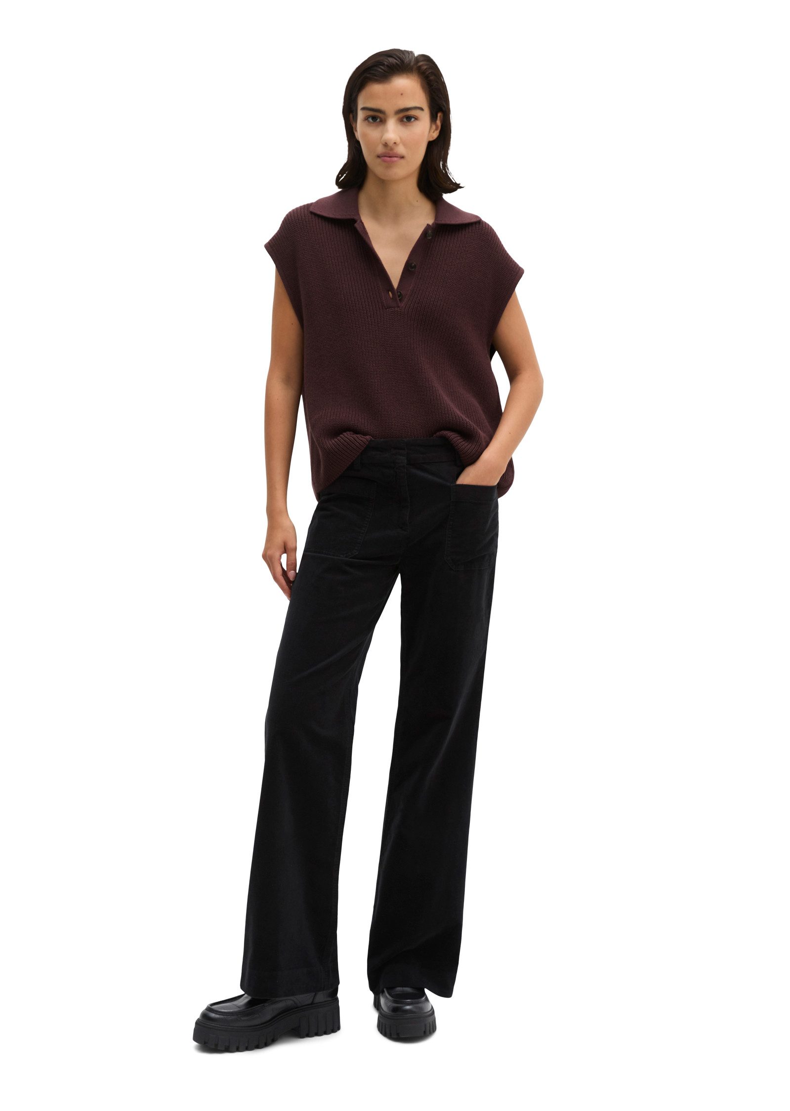 Marc O'Polo Cordhose MARTHE FLARED aus Stretch-Baumwolle, Flared Fit – Bild 5 von 5