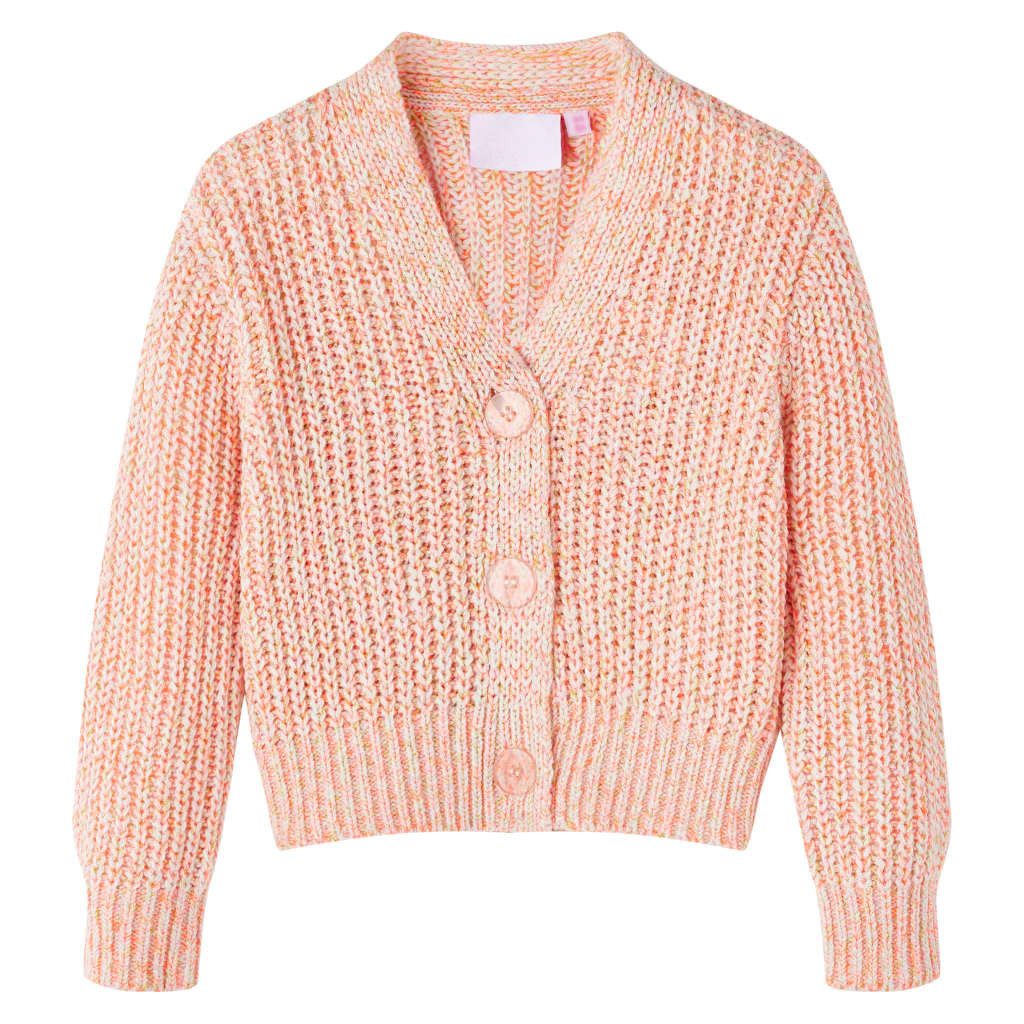 vidaXL Strickjacke Kinder-Strickjacke Rosa 128