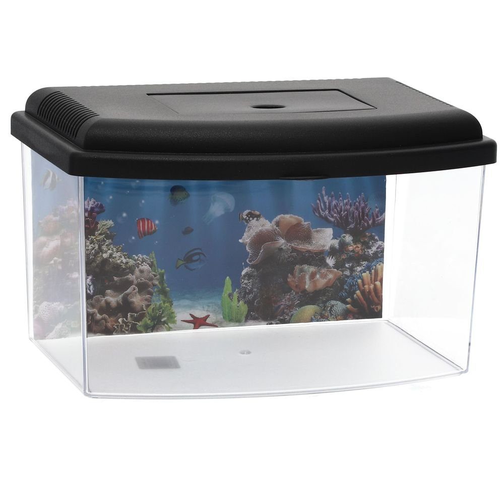 GarPet Aquarium Mini Aquarium Terrarium Zucht Becken Fisch Triops Garnelen Kunststoff