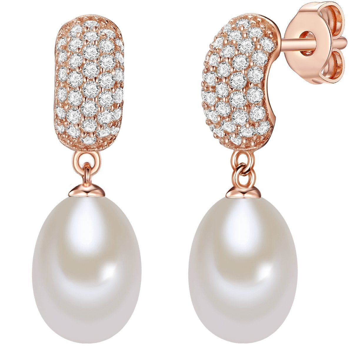 Valero Pearls Perlenohrringe roségold, mit Süßwasserperlen günstig online kaufen