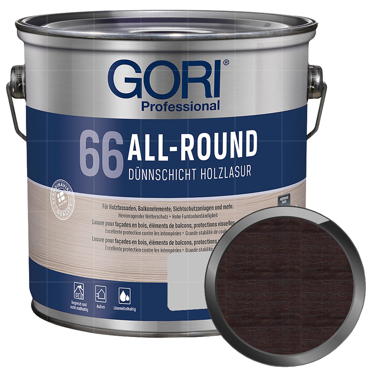 GORI Holzschutzlasur 66 ALL-ROUND - 2.5 LTR