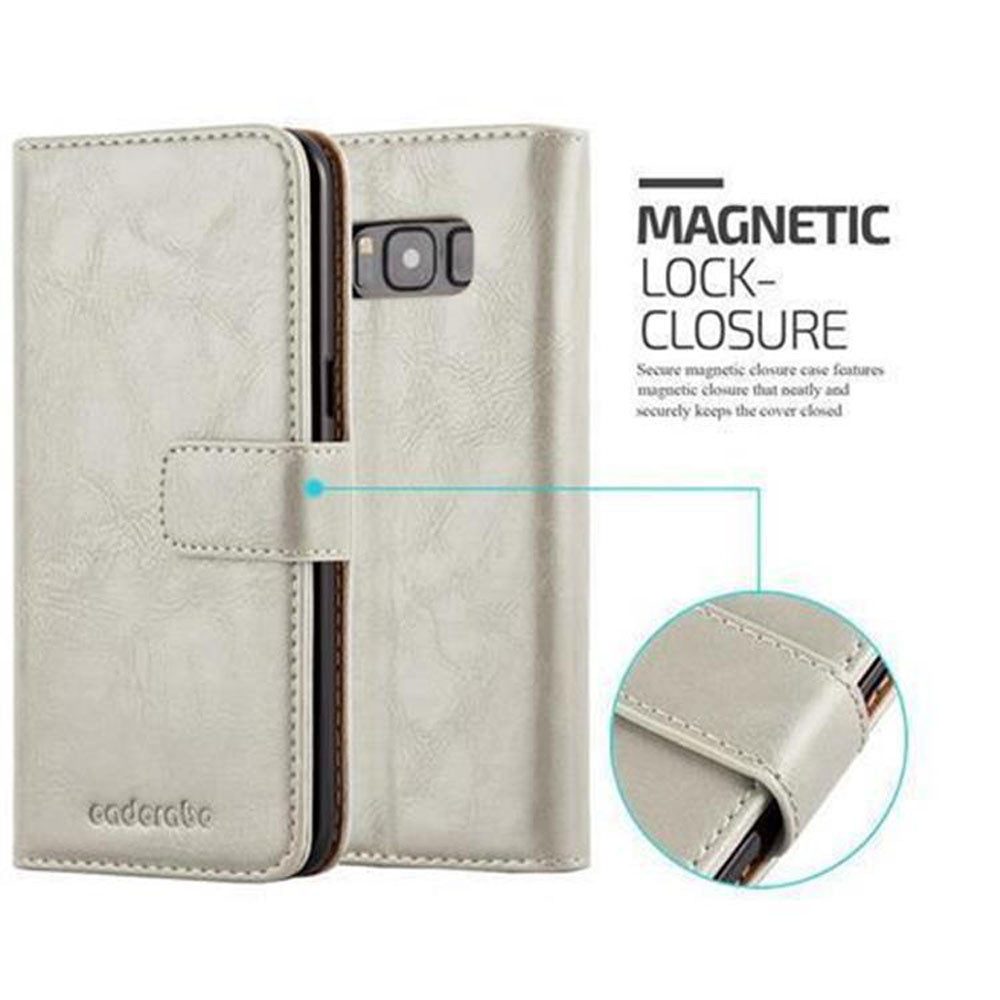Cadorabo Handyhülle für Samsung Galaxy S8 PLUS Hülle Samsung Galaxy S8 PLUS, Klappbare Handy Schutzhülle - Hülle - mit Standfunktion und Kartenfach