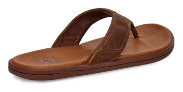 UGG Seaside Flip Zehentrenner, Sommerschuh, Schlappen, Poolslides, Badeschuh, mit Logoschriftzügen