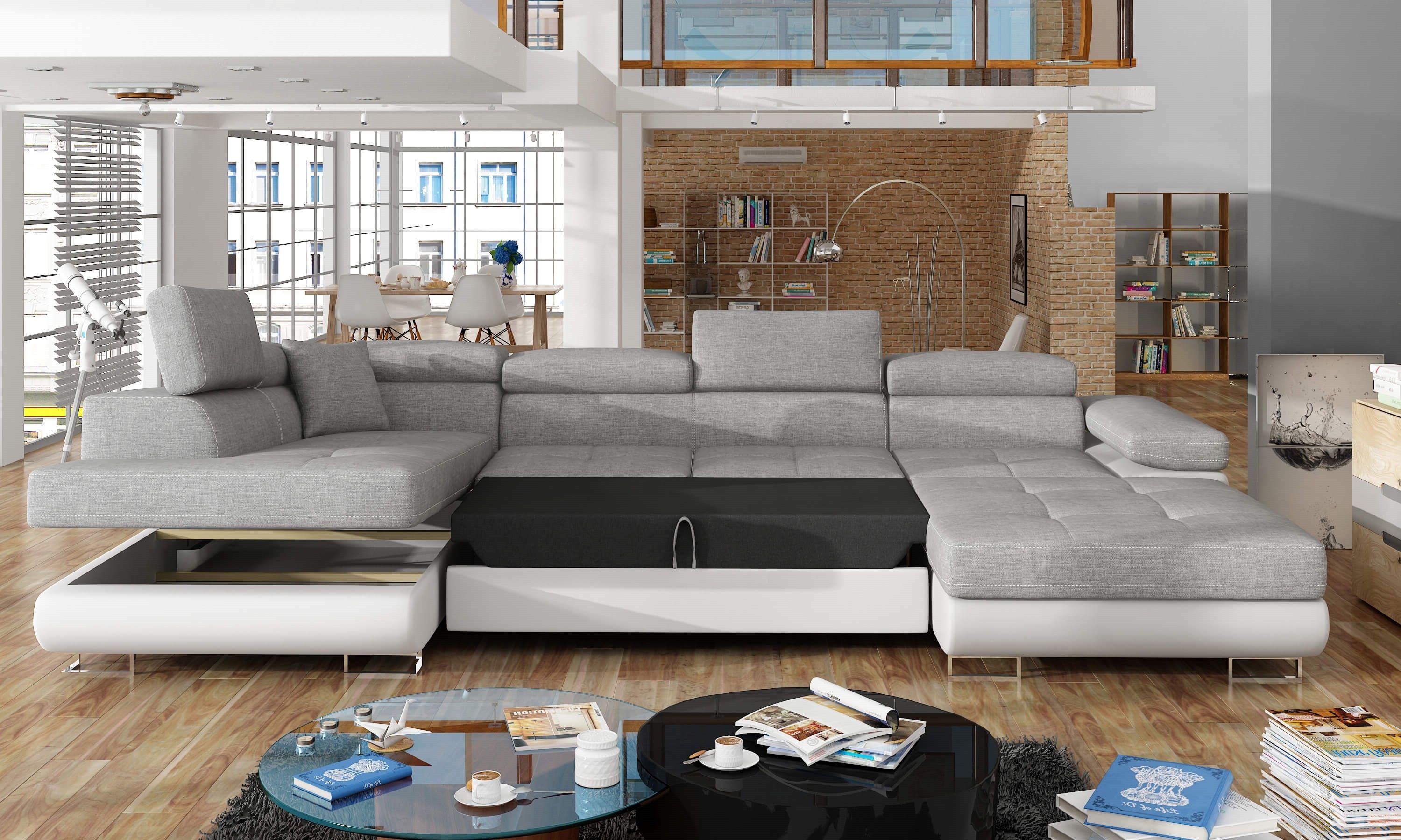 MF Design Wohnlandschaft Rodri, mit Bettfunktion