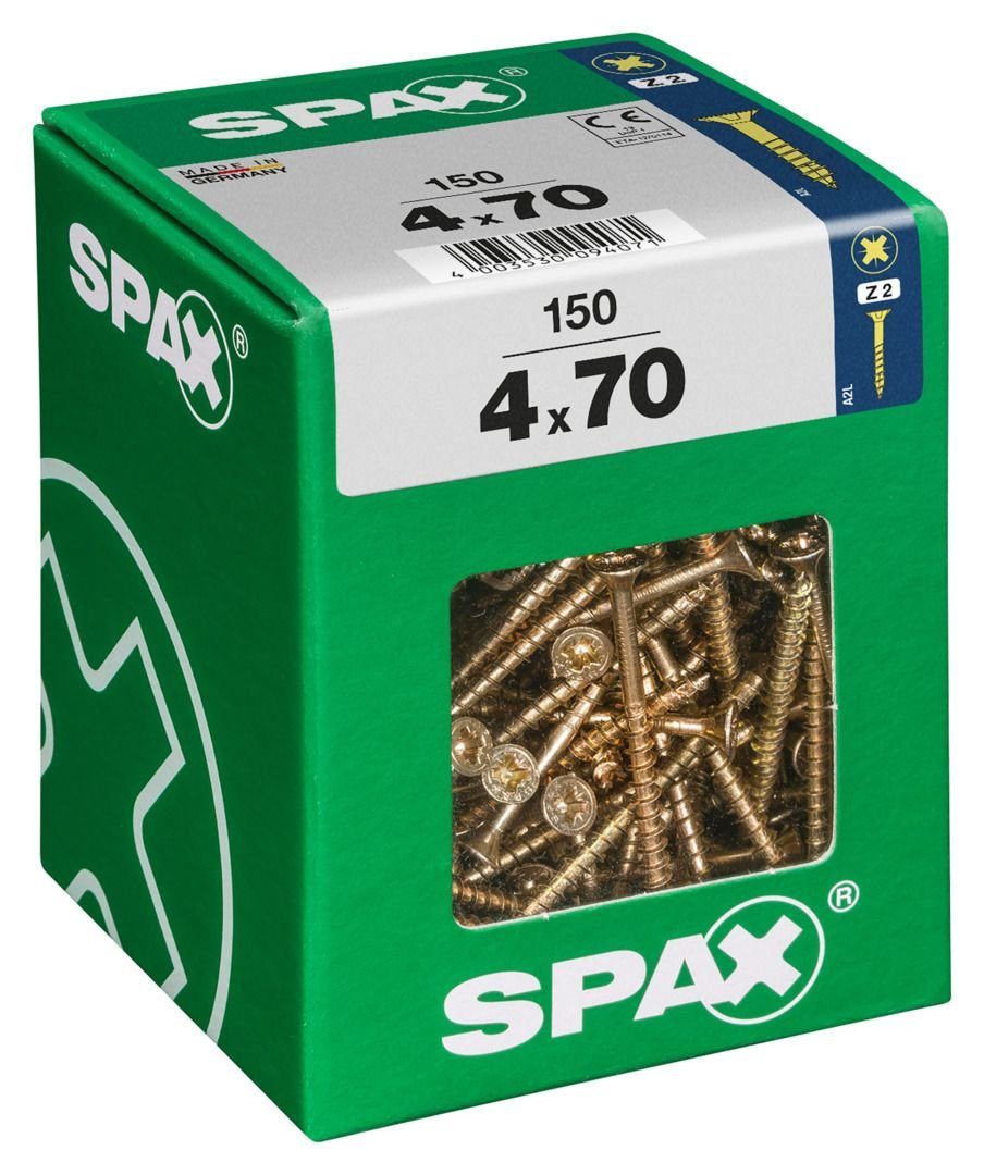 SPAX Holzbauschraube Spax Universalschrauben - 4.0 mm PZ 2 70 150 x