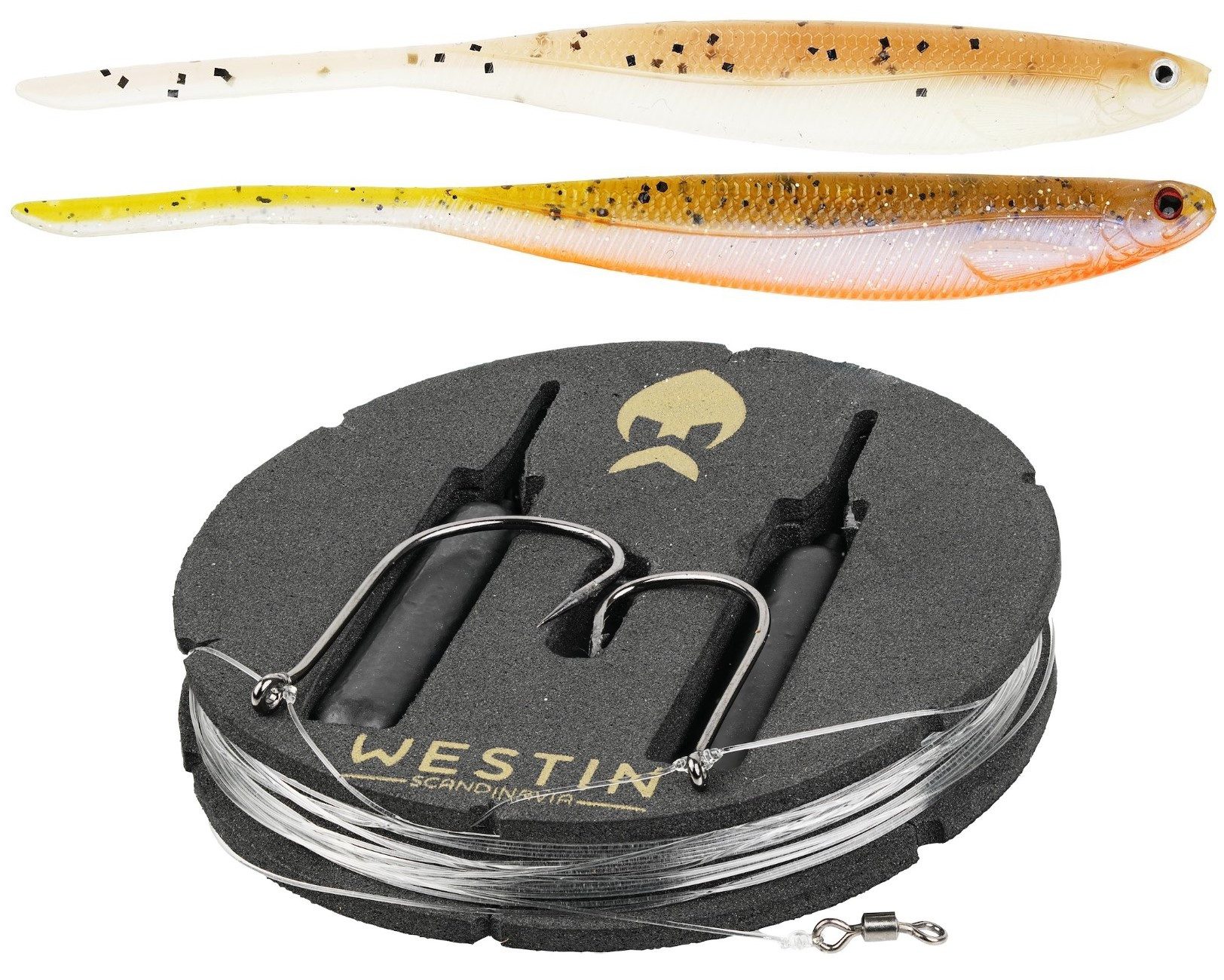 Westin Fishing Kunstköder Dropshot Rig Kit Shadteez Pintail Set PRO - Clear Water Mix - 10 gramm, (8-St)