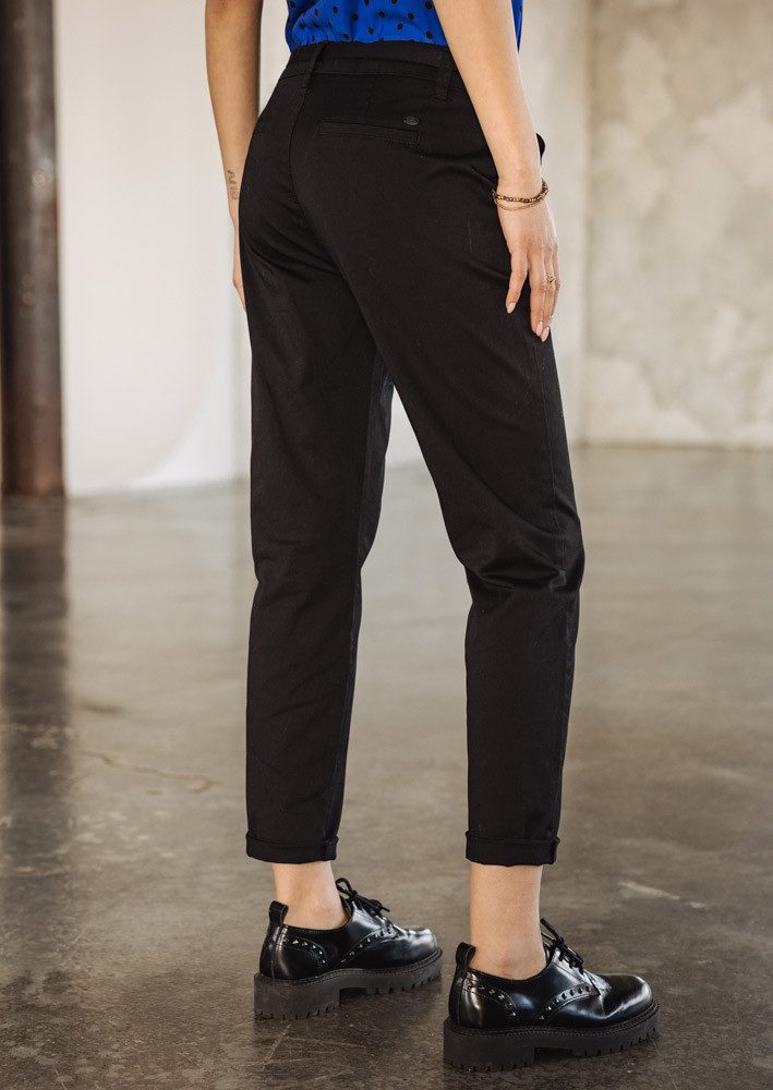 Freeman T. Porter Chinohose Claudia Felicita Damen Hose black