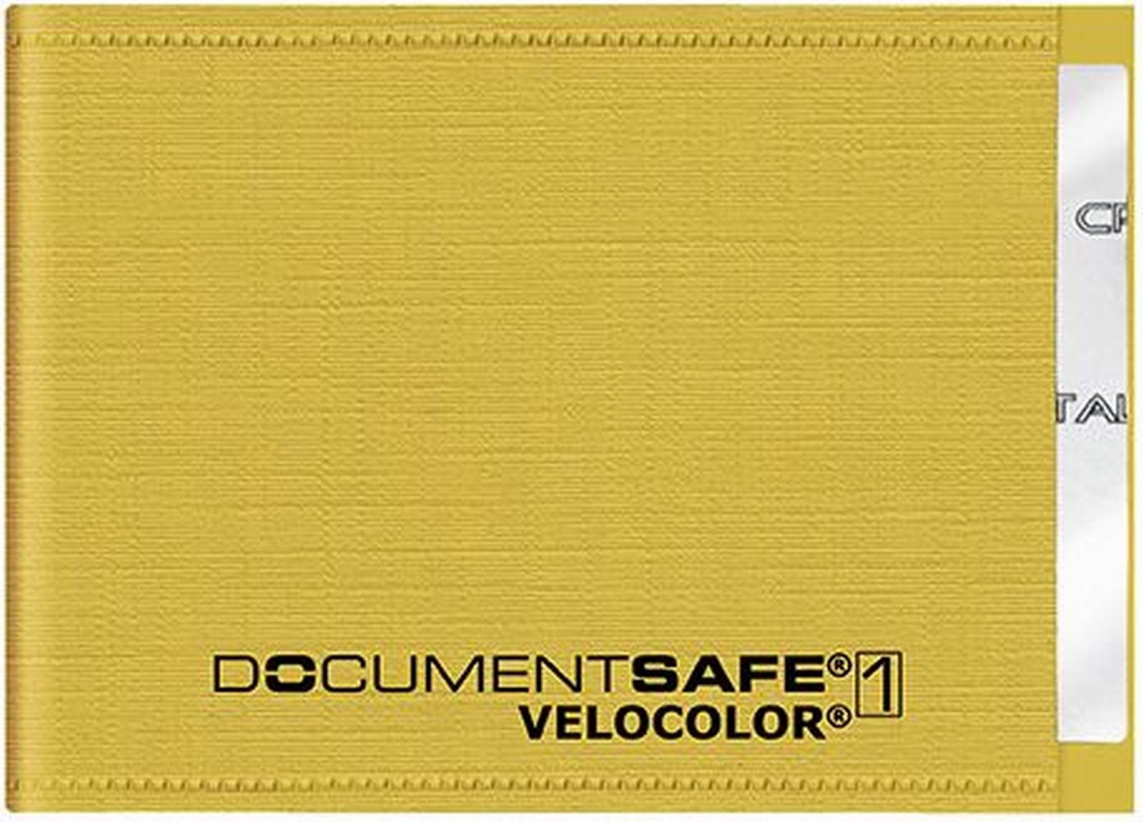 VELOFLEX Schreibgeräteetui Kartenschutzhülle Document Safe RFID mit Abschirmfolie 90x63mm gelb