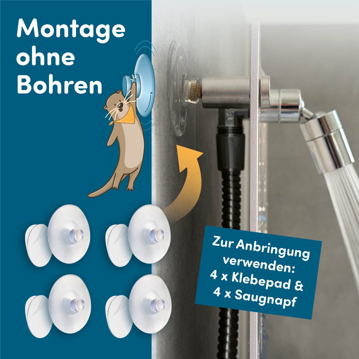 fredis Duscharmatur Kinder-Dusche verschiedene Motive, Spielerische Wasserabenteuer, fördert Selbstständigkeit und Spaß beim Duschen – Bild 4 von 5