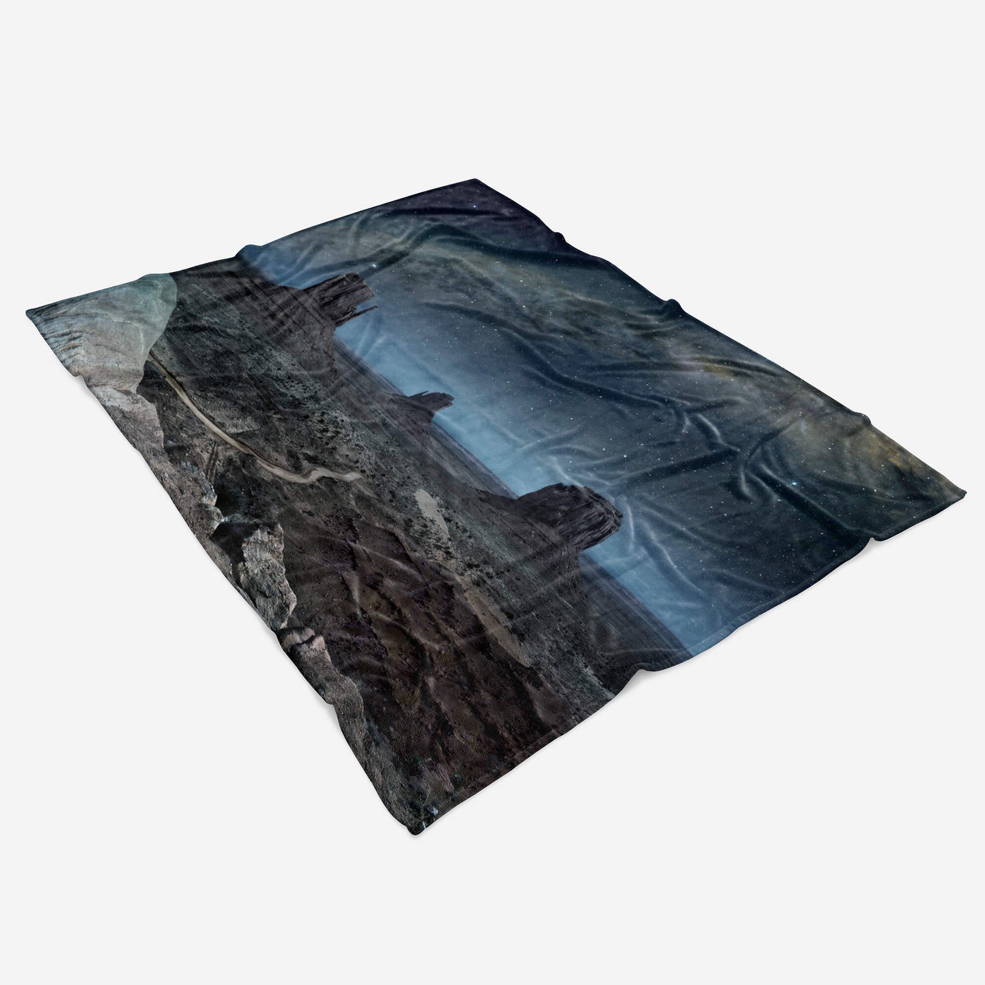 Sinus Art Berge Baumwolle-Polyester-Mix mit Saunatuch Canyon Handtuch (1-St), Handtuch S, Fotomotiv Handtücher Strandhandtuch Kuscheldecke Arizona Grand