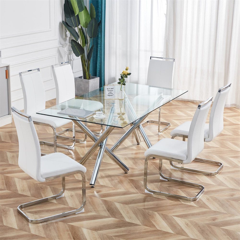 XDeer Freischwinger Freischwinger,verchromtes Metallgestell,Bis 120 kg bela günstig online kaufen