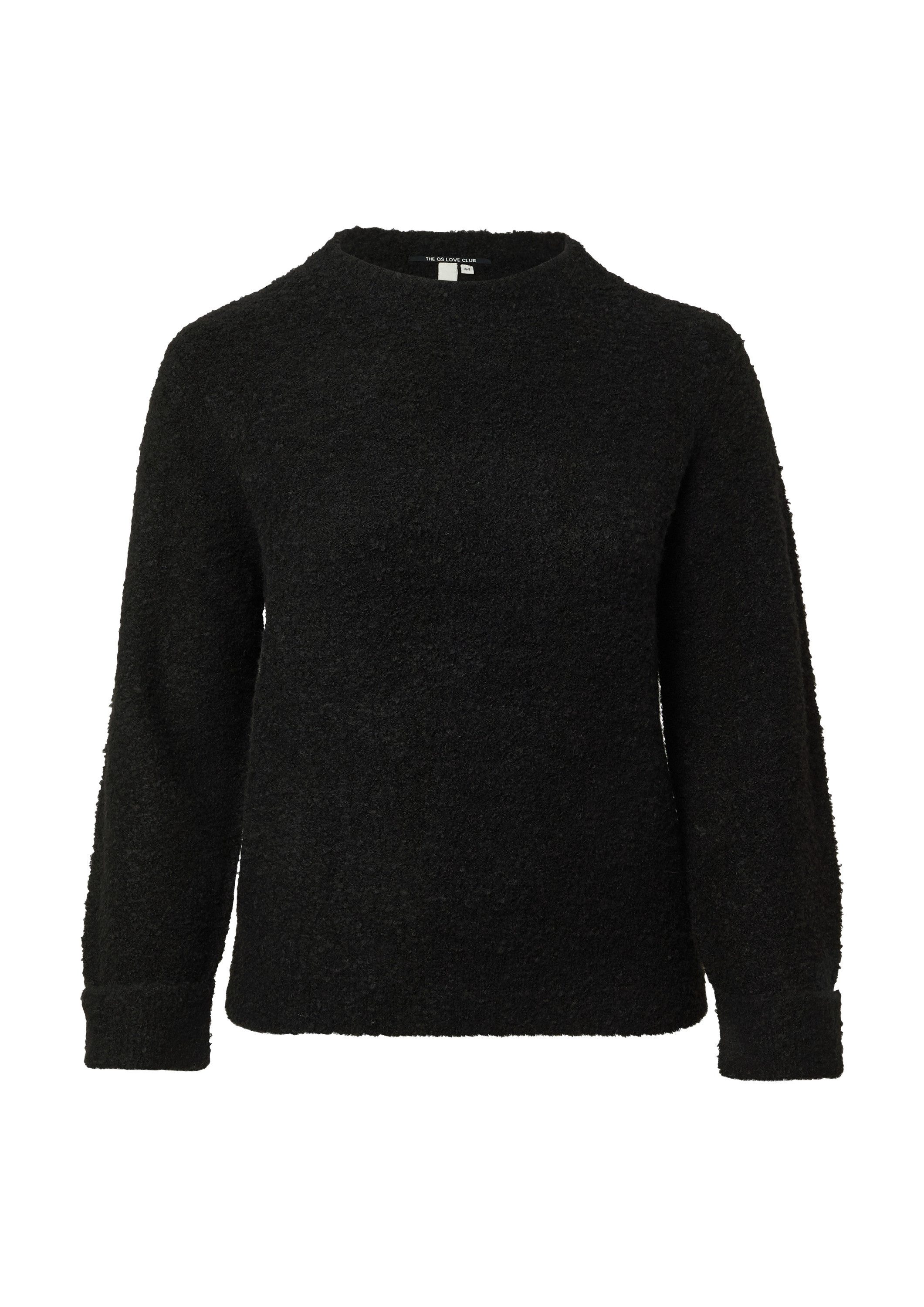 QS Longpullover Strickpullover Boucle Pullover mit günstig online kaufen