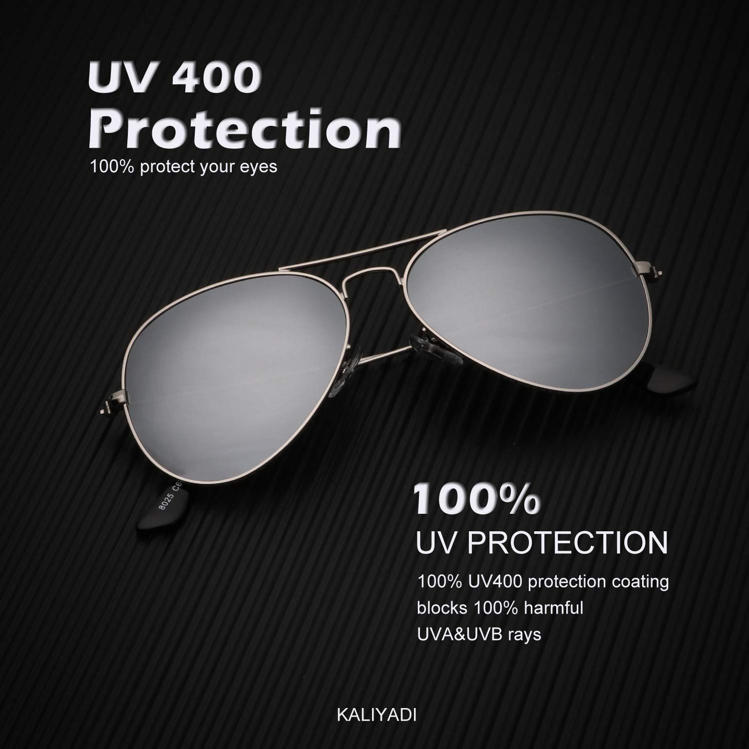 Polarisierte,UV400 für Outdoor-Aktivitäten Wandern,Fahren,Angeln,Einkaufen Fine UV-Schutz, Cool Silber 100 Pro wie % Sonnenbrille Life
