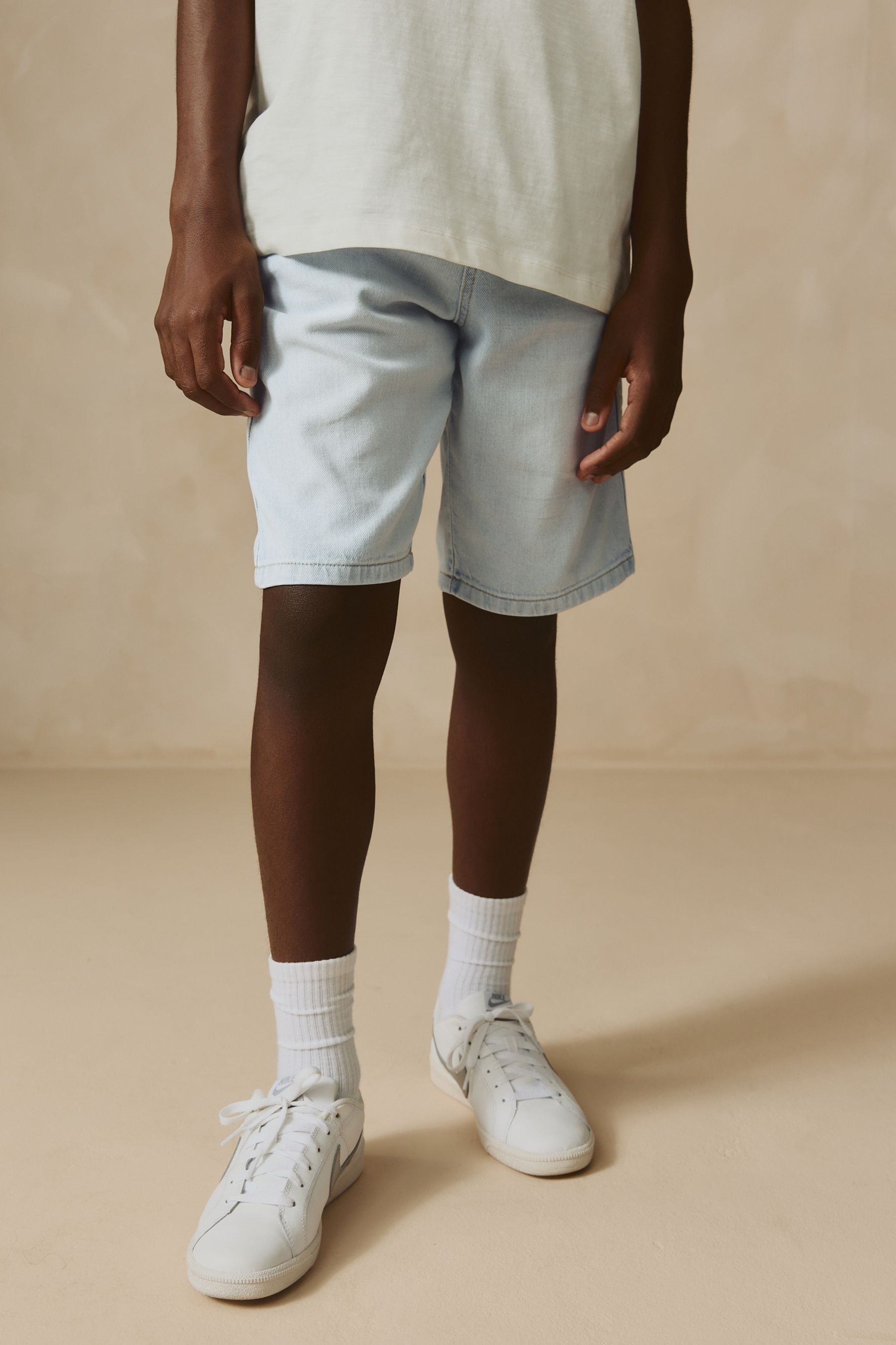 Next Bermudas Denim-Bermudashorts aus 100 % Baumwolle (1-tlg)