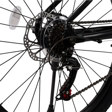 CARPAT SPORT Mountainbike 26 Zoll Fahrrad für Herren Damen, Mädchen und Jungen, 21 Gang Shimano TZ 500 Schaltwerk, Kettenschaltung, (Kenda MTB-Pro Reifen, Schnellspanner), Kettenschaltung, Aluminium Rahmen, Jugendfahrrad MTB Hardtail Fahrrad