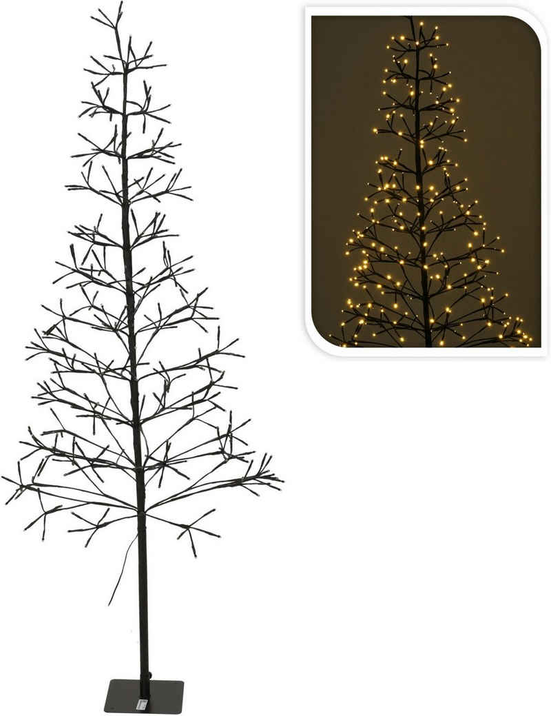 Koopman LED Baum »LED Baum Weihnachtsbeleuchtung Leuchtbaum Lichterkette 150 cm hoch 280«, Dekoration für den Innen- und Außenbereich