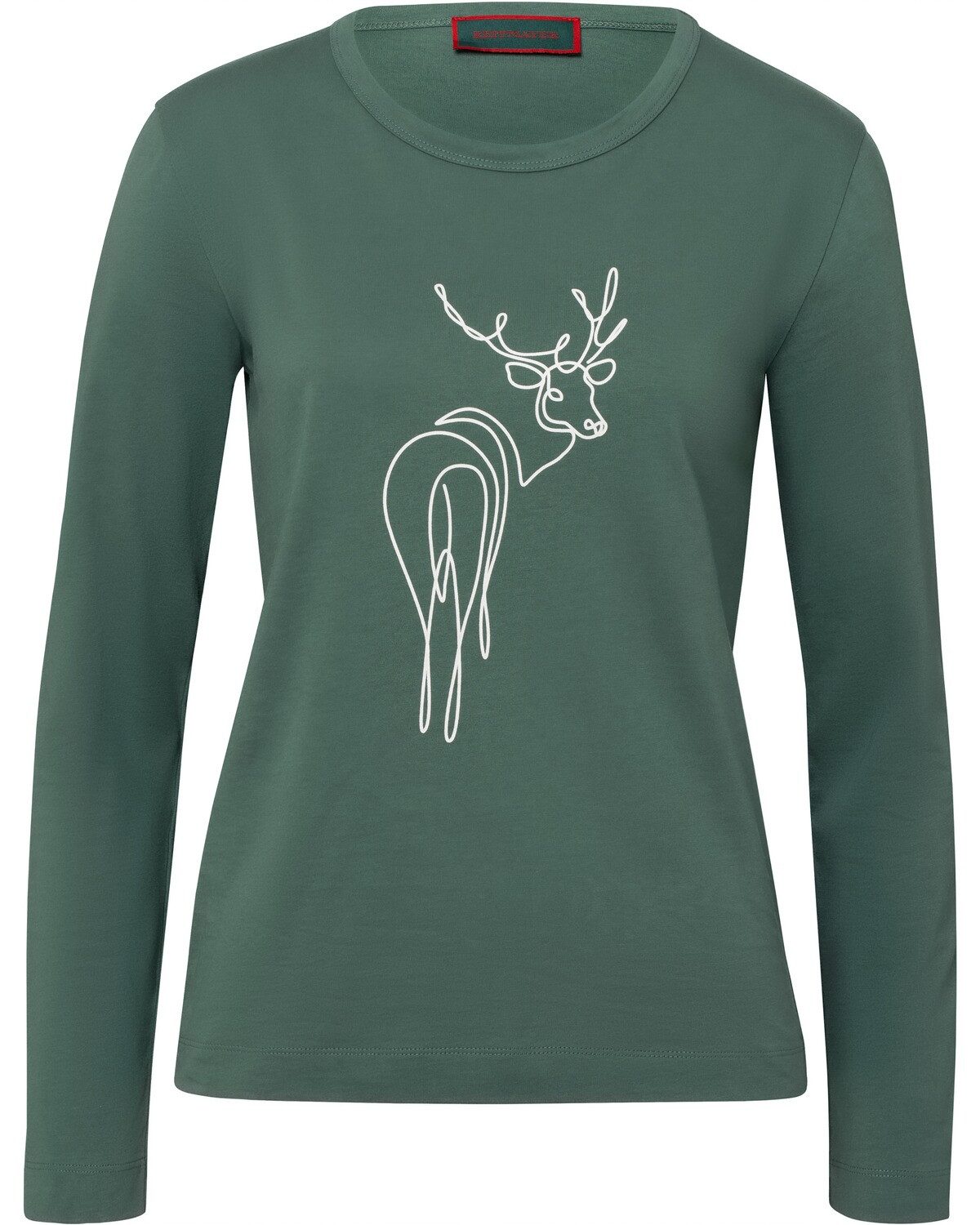 Reitmayer Langarmshirt Langarm-Shirt mit Hirschdruck günstig online kaufen