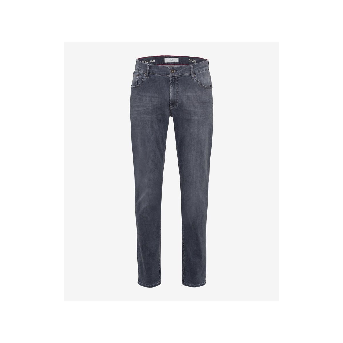 Brax 5-Pocket-Jeans dunkel-grau (1-tlg)