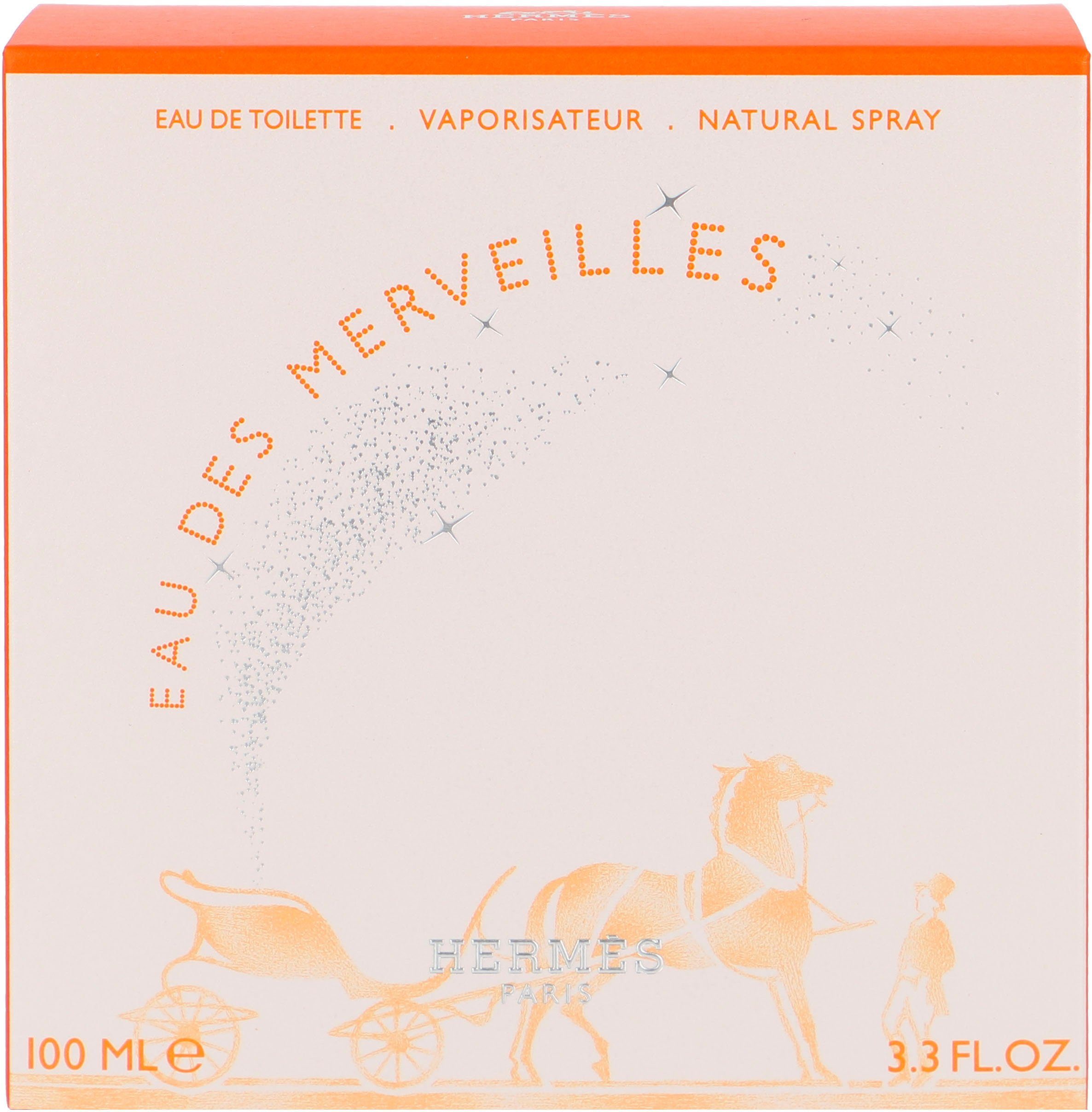 HERMÈS Eau de Toilette Eau des Merveilles, mit luxuriösen Materialien