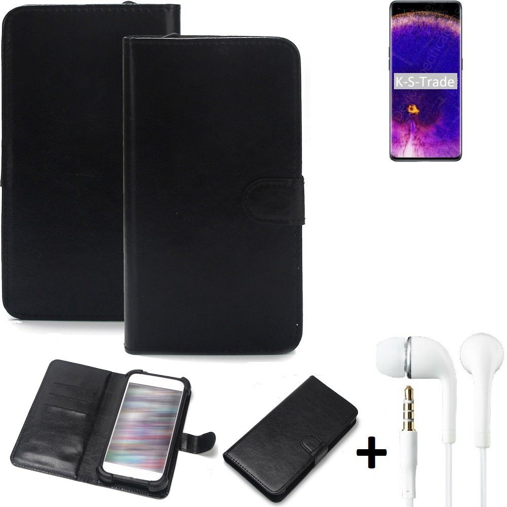 K-S-Trade Handyhülle für Oppo Find X5, Wallet Case Handyhülle Schutzhülle Flip cover Flipstyle Tasche