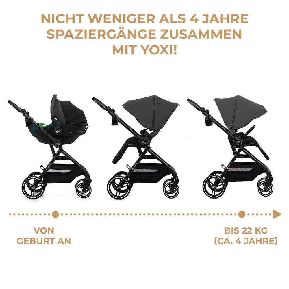 Kinderkraft Kombi-Kinderwagen Yoxi Kinderwagen