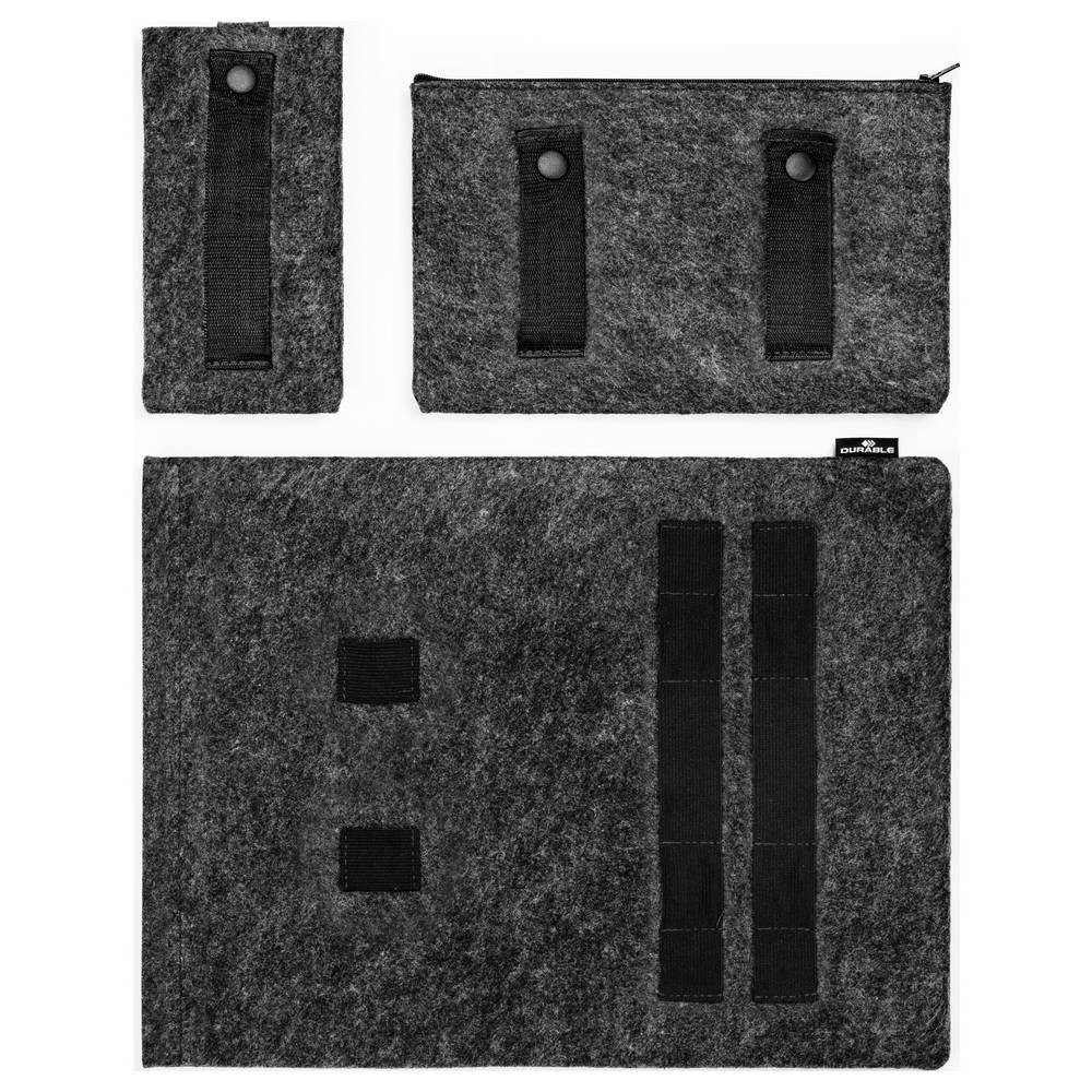 DURABLE Laptoptasche MultiBag 16.4″ EFFECT Notebook-Schutzhülle, Anthrazit 507158