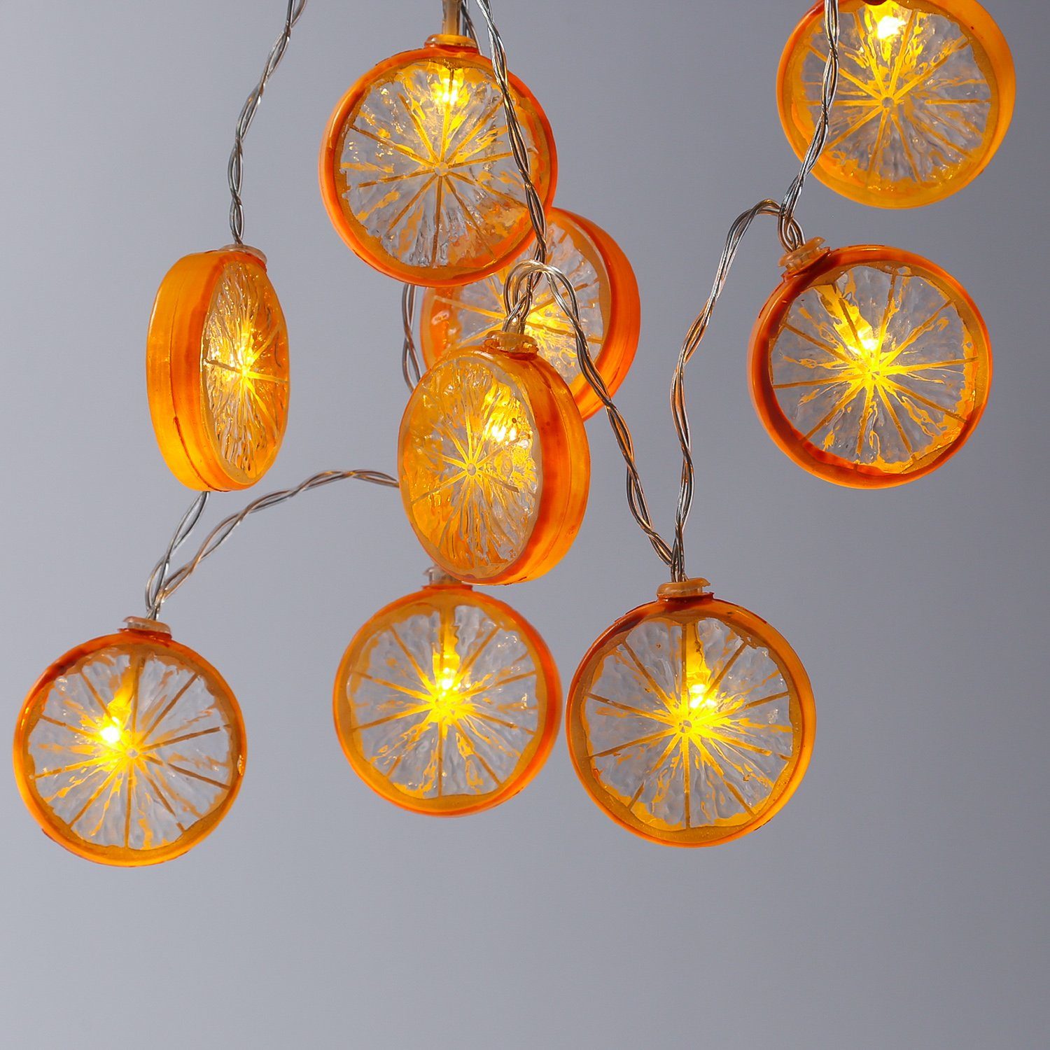 MARELIDA LED-Lichterkette »LED Lichterkette Orange 10 Orangenscheiben  warmweiße LED Batteriebetrieb orange«, 10-flammig online kaufen | OTTO