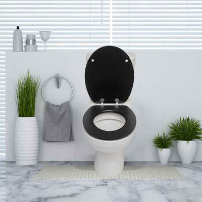 Elegear WC-Sitz Holz Крышки унитаза mit Doppelte Absenkautomatik (Maximale Tragfähigkeit 200 kg, 1-St), Hochwertige Toilettensitz aus MDF, Einfache Montage und Reinigung