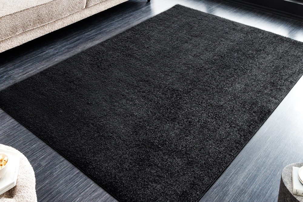 riess-ambiente Hochflor-Teppich CLOUD 9 230x160cm schwarz · kuscheliger Teppich im modernen Design, rechteckig, Höhe: 20 mm, Wohnzimmer · Indoor · weich & flauschig · zeitlos · Schlafzimmer