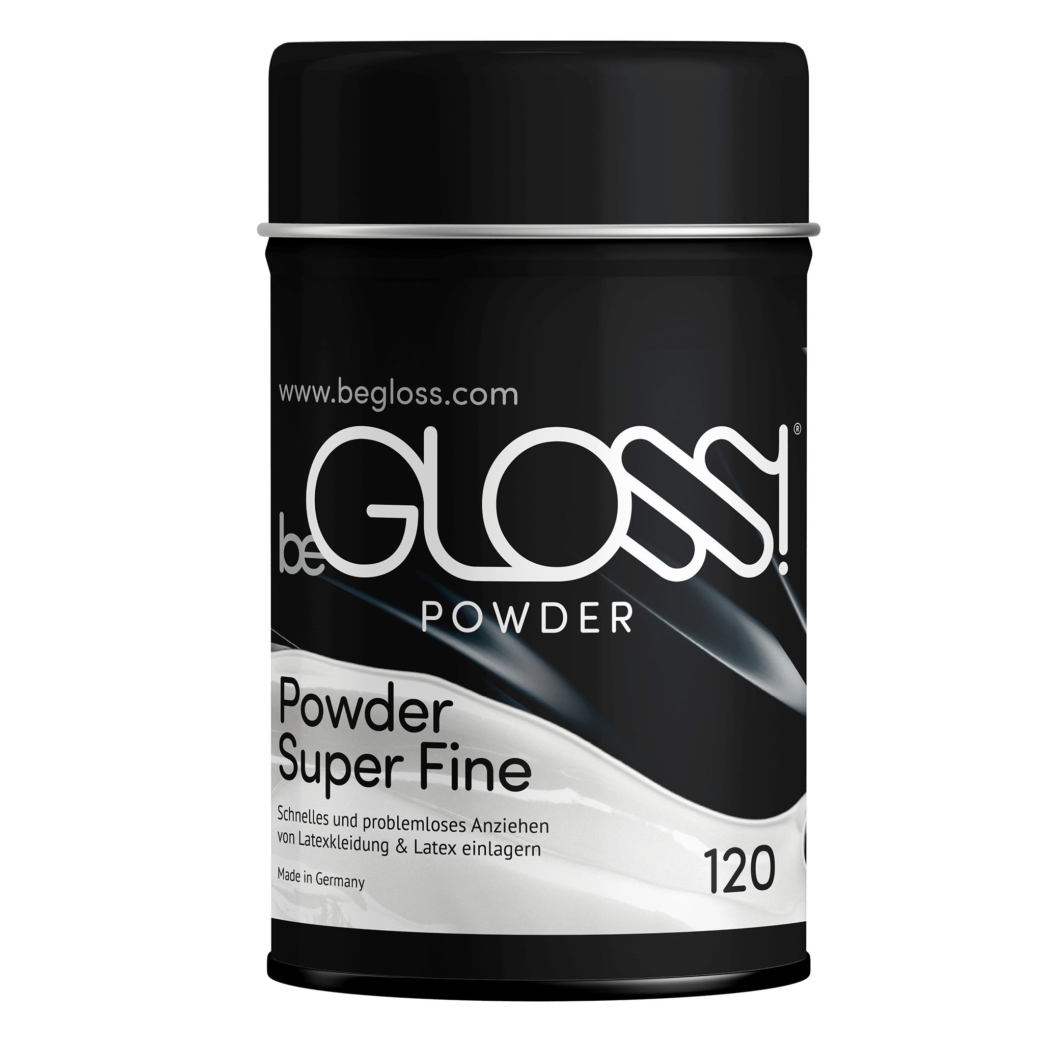 Gleitgel Latex Anziehhilfe Talkum Powder für Latexkleidung 120 g
