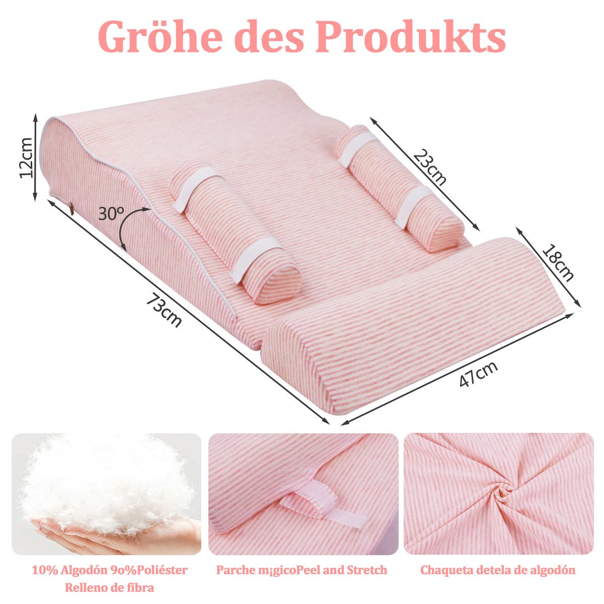 Babykissen Babykissen Stillkissen Anti-Reflux, BabyDorm, Baumwolle, ergonomisch