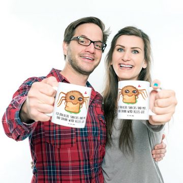 Mr. & Mrs. Panda Kinderbecher Spinne Agathe Sandwich - Weiß - Geschenk, Reisetasse, Videos, Alles w, Kunststoff, Kindergeschichten Motive