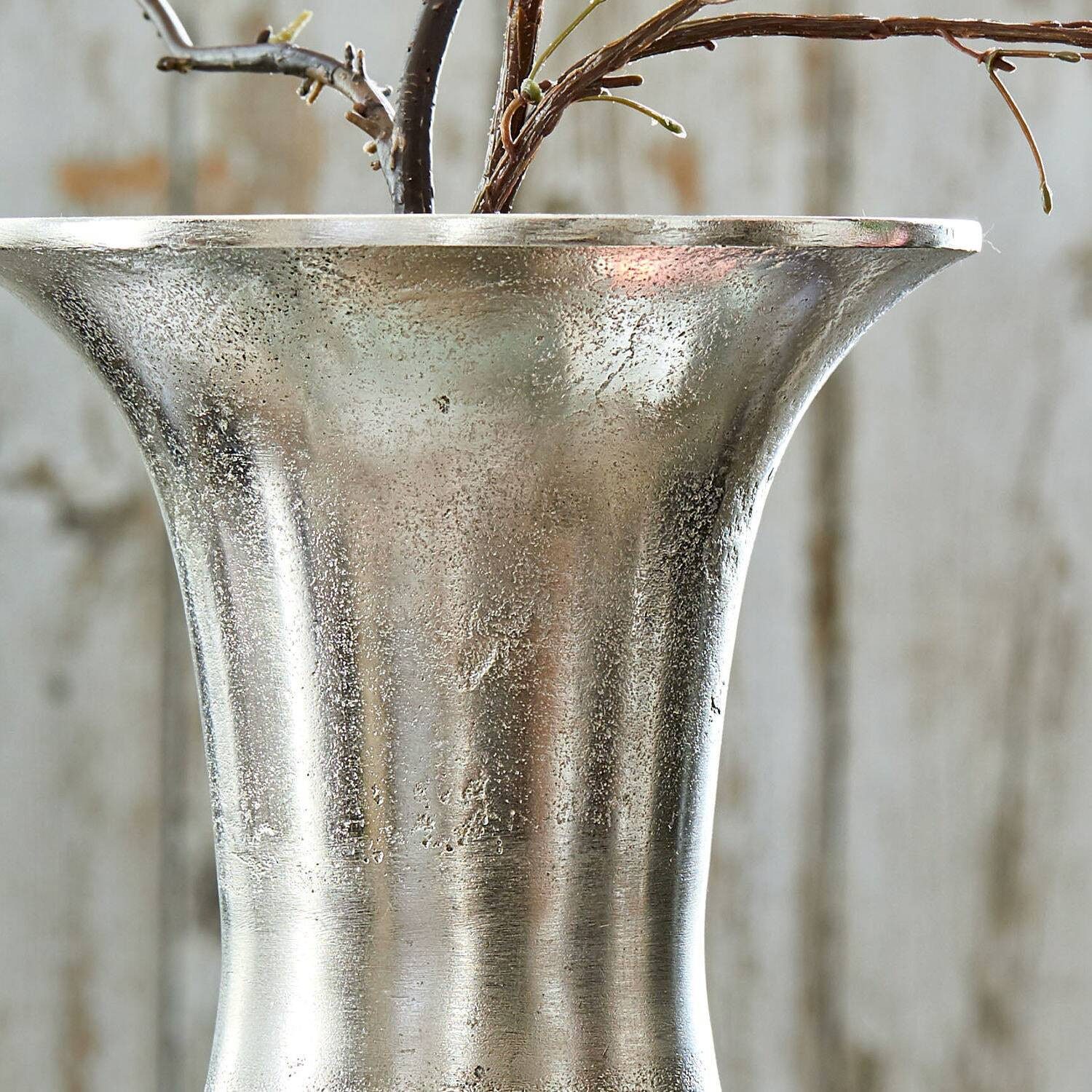 Mirabeau Tischvase Vase Gilberta antiksilber, none – Bild 5 von 5